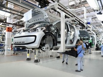 Fábrica da Volkswagen em Taubaté produz Up! (Foto: Divulgação)